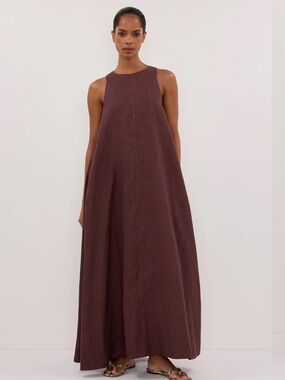 DISSH Black Sleeveless Maxi Dress
